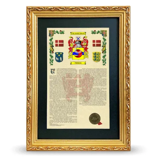 Christen Deluxe Armorial Framed - Gold