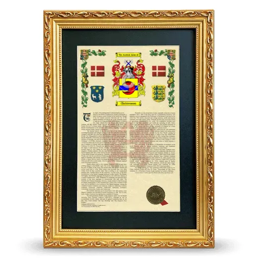 Christenson Deluxe Armorial Framed - Gold