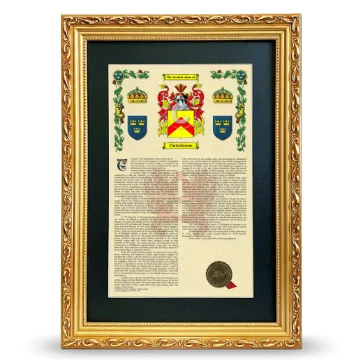 Christianson Deluxe Armorial Framed - Gold