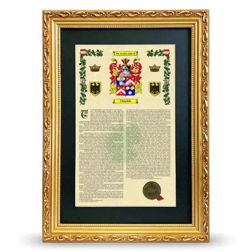 Chwalek Deluxe Armorial Framed - Gold