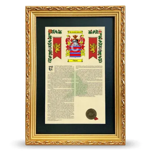 Chynn Deluxe Armorial Framed - Gold