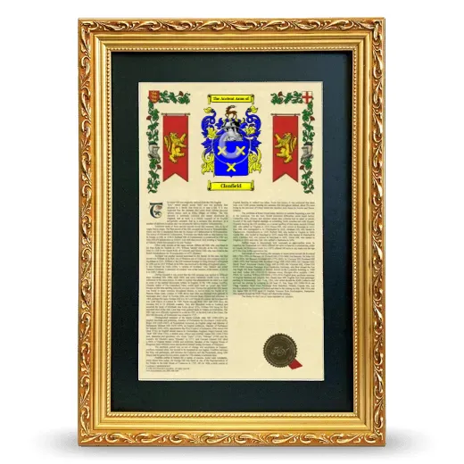 Clanfield Deluxe Armorial Framed - Gold