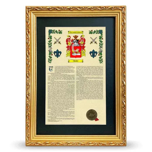 Clavier Deluxe Armorial Framed - Gold