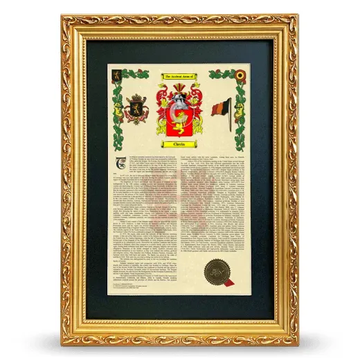Clavin Deluxe Armorial Framed - Gold