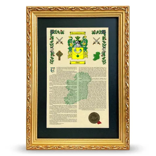 Clear Deluxe Armorial Framed - Gold