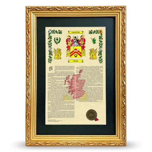 Cleran Deluxe Armorial Framed - Gold