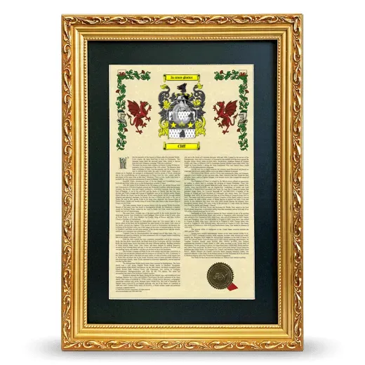 Cliff Deluxe Armorial Framed - Gold