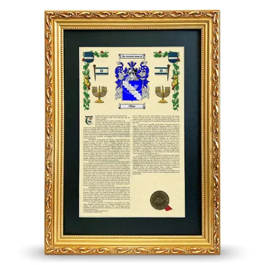 Cline Deluxe Armorial Framed - Gold
