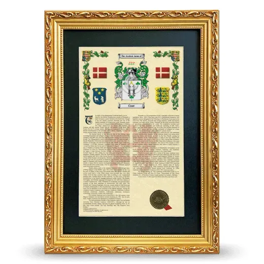 Cnut Deluxe Armorial Framed - Gold