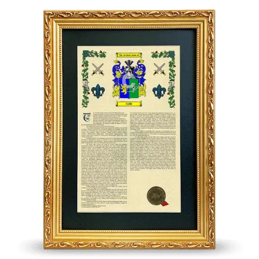Colle Deluxe Armorial Framed - Gold