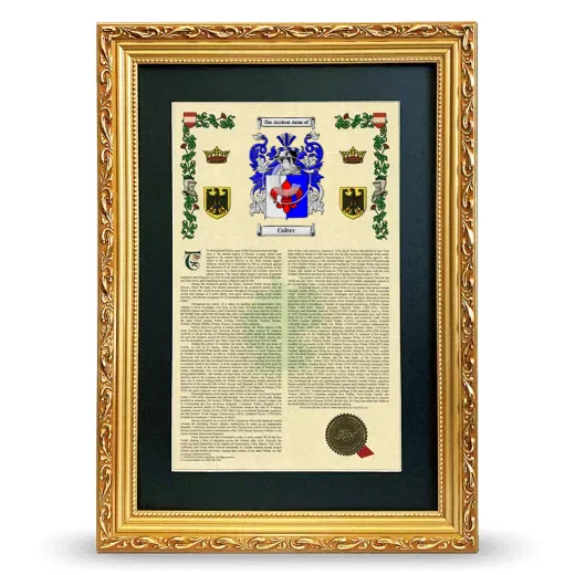 Colter Deluxe Armorial Framed - Gold