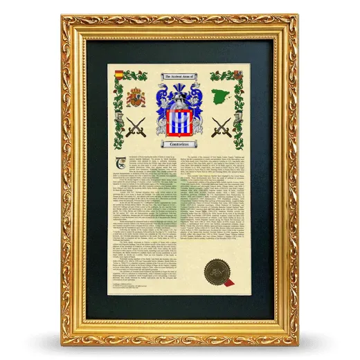 Contreiras Deluxe Armorial Framed - Gold