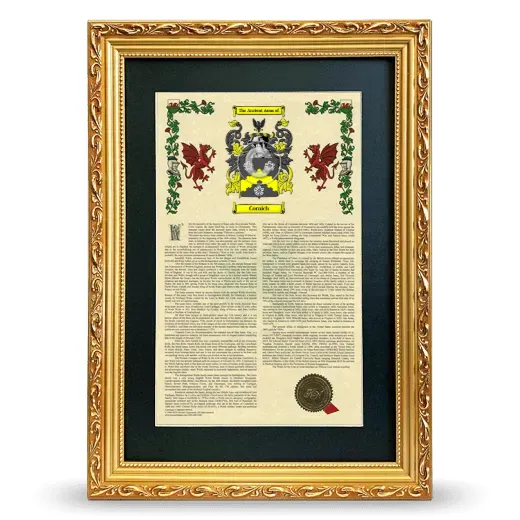 Cornich Deluxe Armorial Framed - Gold