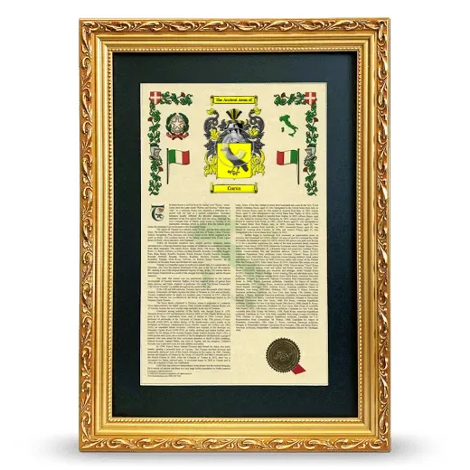 Corva Deluxe Armorial Framed - Gold