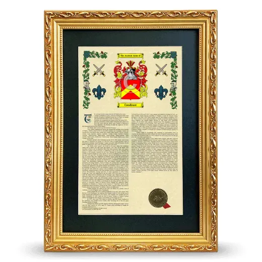 Coudraut Deluxe Armorial Framed - Gold