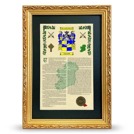 Coussack Deluxe Armorial Framed - Gold