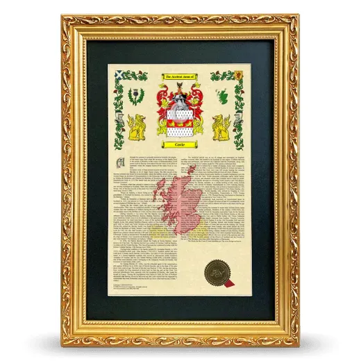 Covie Deluxe Armorial Framed - Gold