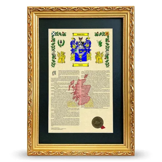 Creer Deluxe Armorial Framed - Gold