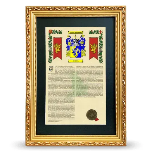 Croften Deluxe Armorial Framed - Gold