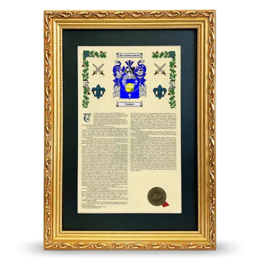 Croizet Deluxe Armorial Framed - Gold