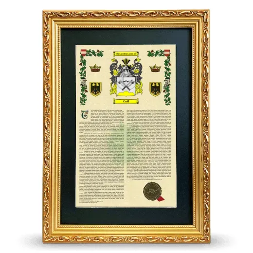 Croll Deluxe Armorial Framed - Gold