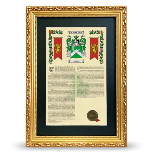 Cugley Deluxe Armorial Framed - Gold