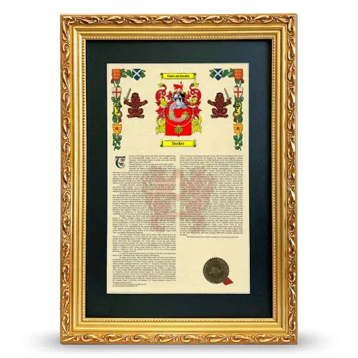 Dacker Deluxe Armorial Framed - Gold