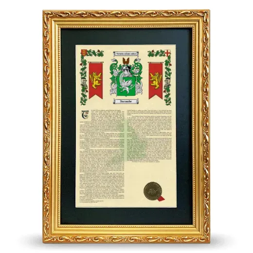 Dacombe Deluxe Armorial Framed - Gold