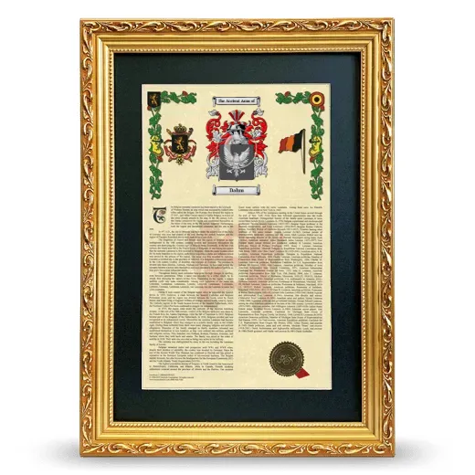 Dahm Deluxe Armorial Framed - Gold