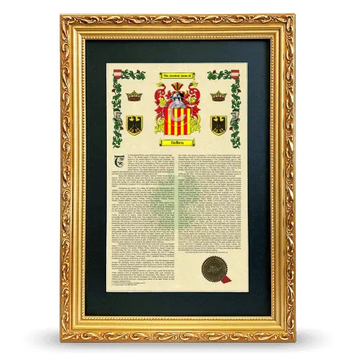 Dalben Deluxe Armorial Framed - Gold