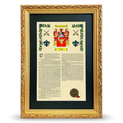 Danis Deluxe Armorial Framed - Gold