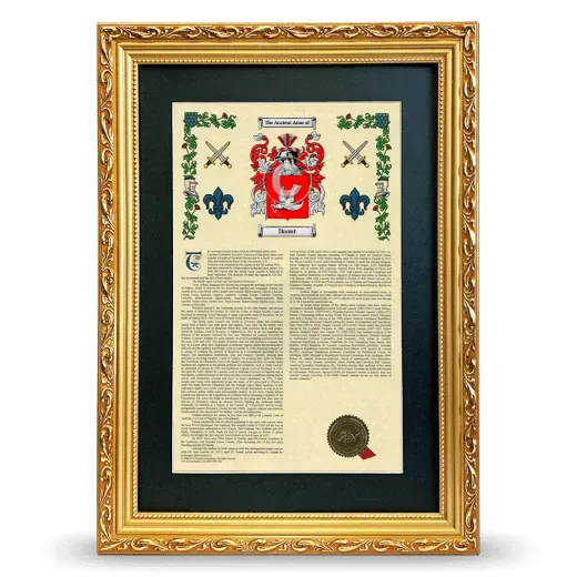 Daout Deluxe Armorial Framed - Gold