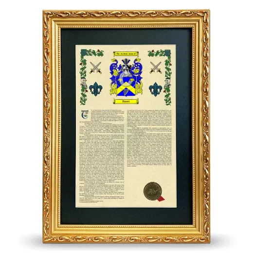 Davet Deluxe Armorial Framed - Gold