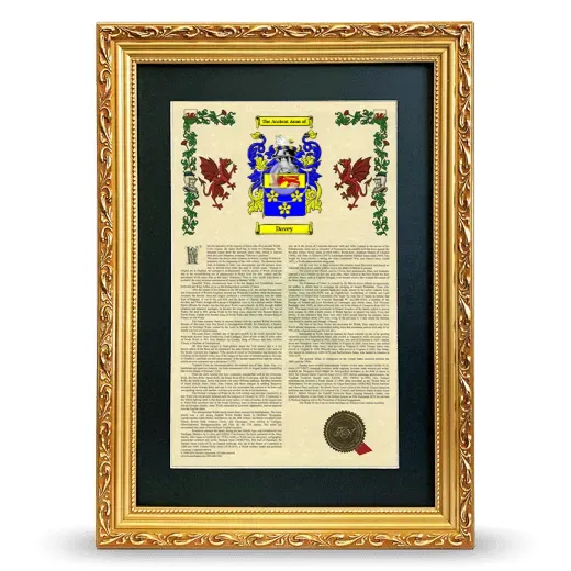 Davey Deluxe Armorial Framed - Gold