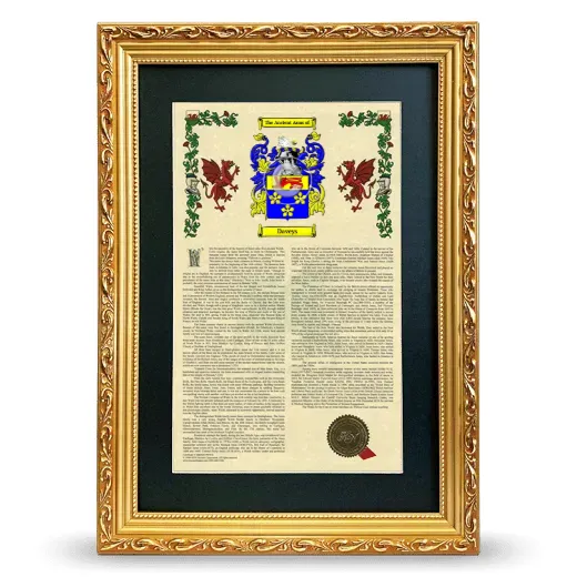 Daveys Deluxe Armorial Framed - Gold