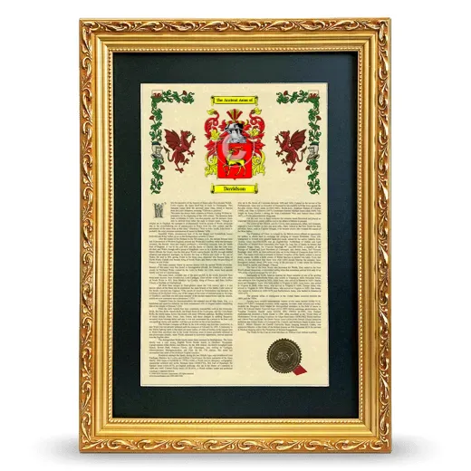 Davidson Deluxe Armorial Framed - Gold
