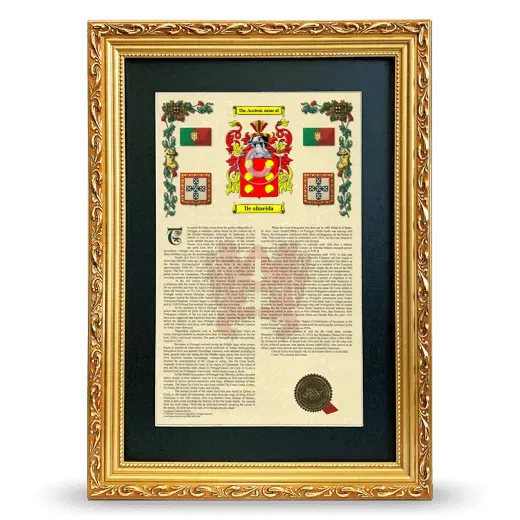 De almeida Deluxe Armorial Framed - Gold