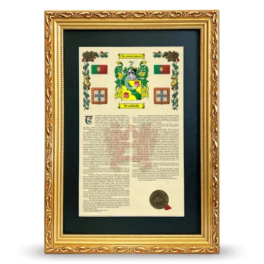 De andrada Deluxe Armorial Framed - Gold