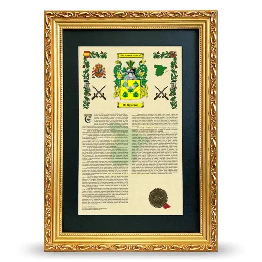 De figueroa Deluxe Armorial Framed - Gold