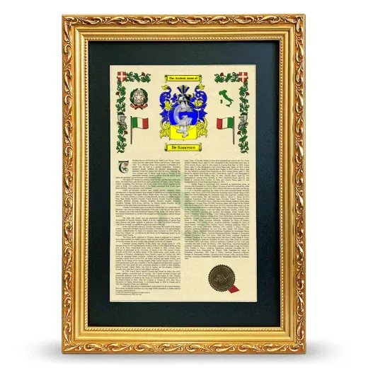 De francesco Deluxe Armorial Framed - Gold