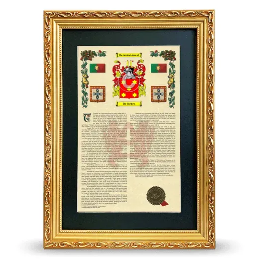 De freites Deluxe Armorial Framed - Gold