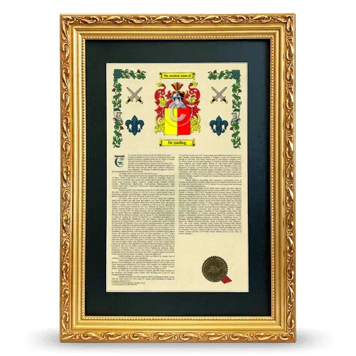 De jouling Deluxe Armorial Framed - Gold