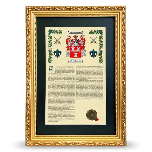 De rochemore Deluxe Armorial Framed - Gold