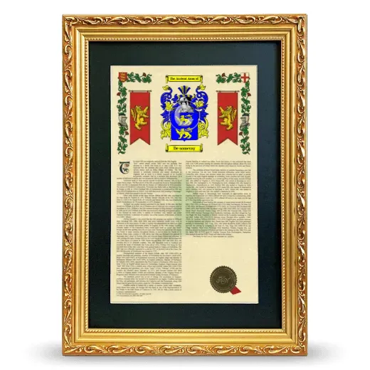 De someray Deluxe Armorial Framed - Gold