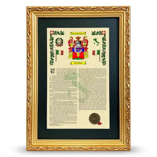 De stefano Deluxe Armorial Framed - Gold