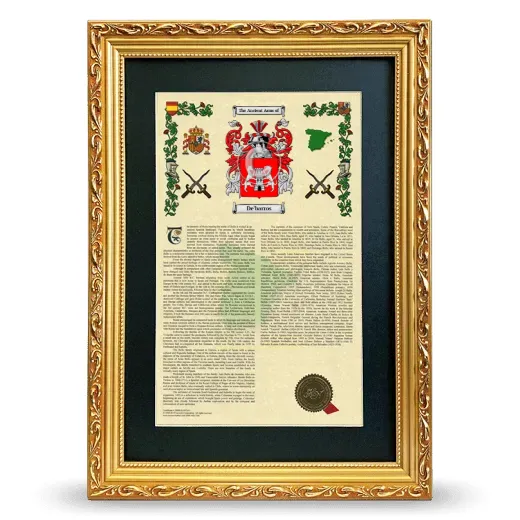 De'barros Deluxe Armorial Framed - Gold