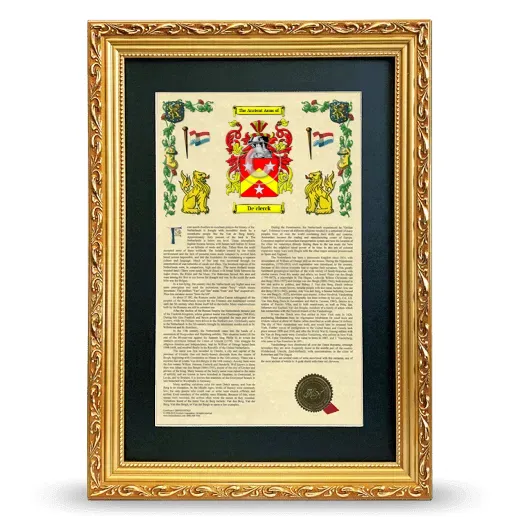 De'clerck Deluxe Armorial Framed - Gold