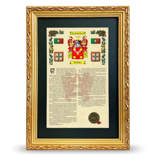 De'freites Deluxe Armorial Framed - Gold