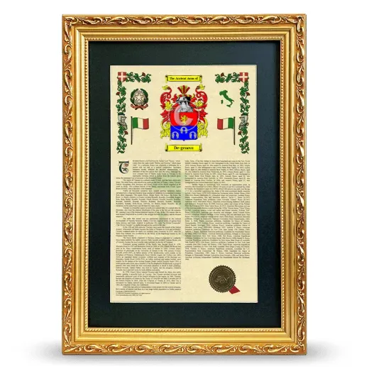 De-genova Deluxe Armorial Framed - Gold