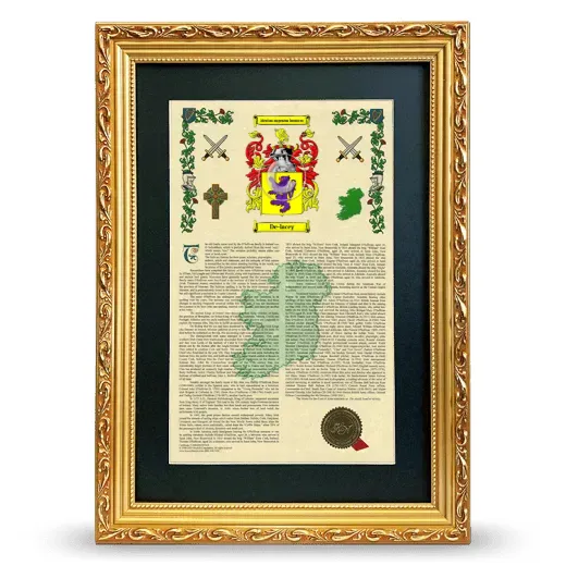 De-lacey Deluxe Armorial Framed - Gold